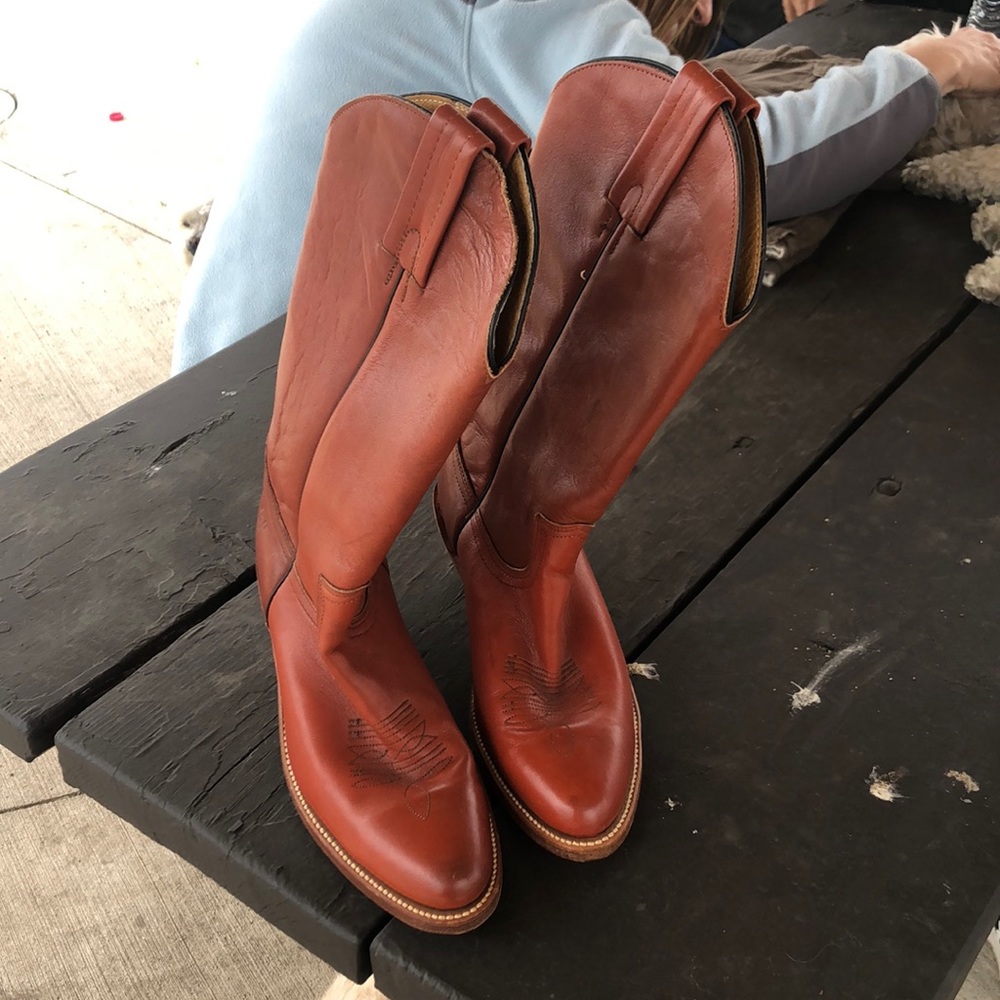FRYE MENS BOOTS REDISH BROWN BOOTS